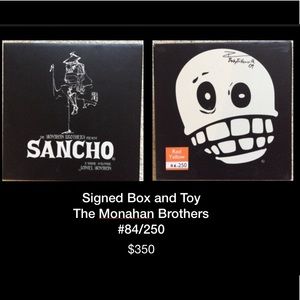 Monahan Brothers Sancho Angels and Gringos Signed Vinyl Toy Collectible #84/250